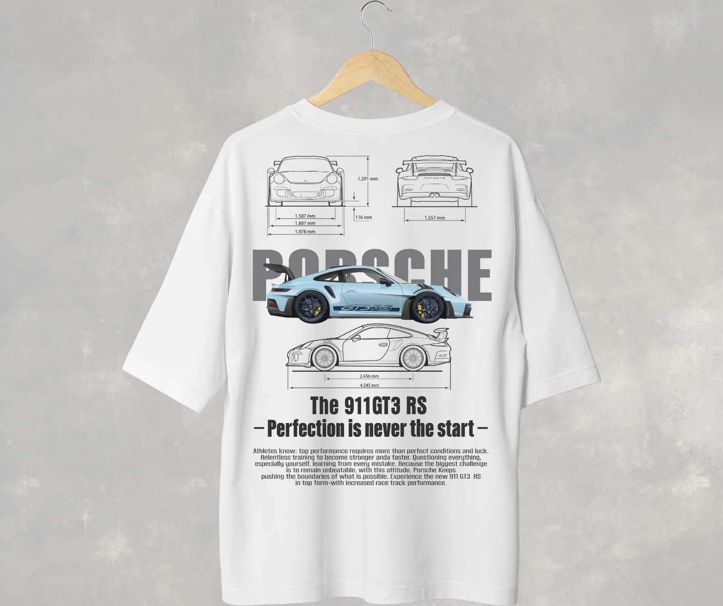 PLAYERA PORSHE BLUE